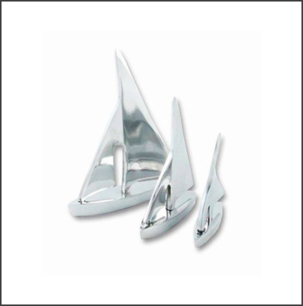 Segelbåtar aluminium, 3 set
